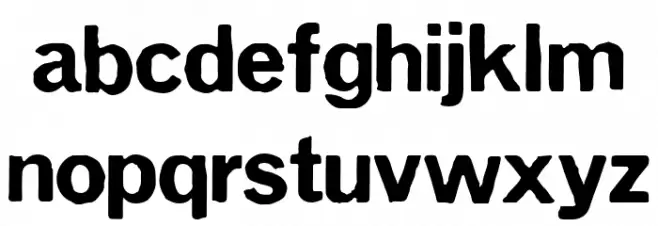 Letrashatt Regular Font LOWERCASE