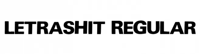 Letrashit Regular Font