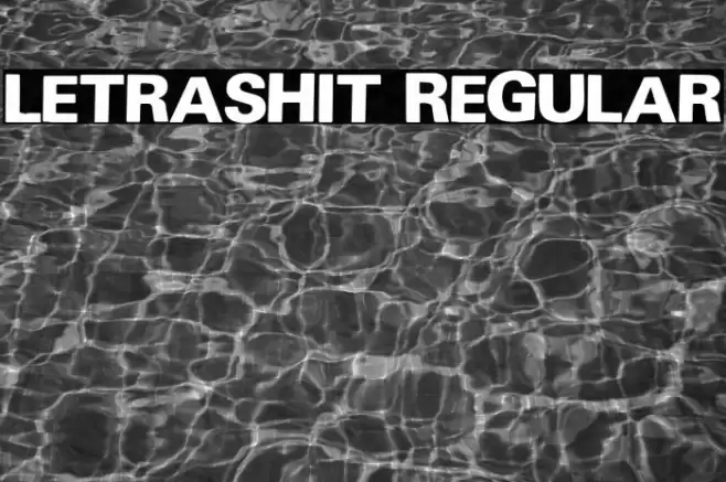 Letrashit Regular Font examples