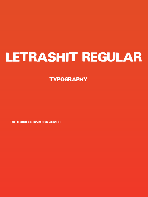 Letrashit Regular Poster