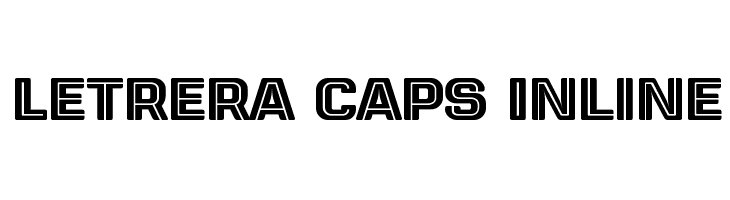 Letrera Caps Inline  免费字体下载