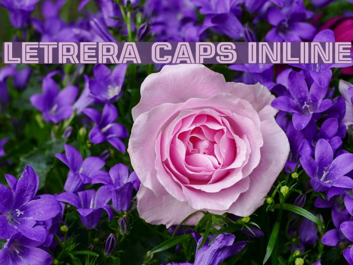 Letrera Caps Inline Font examples