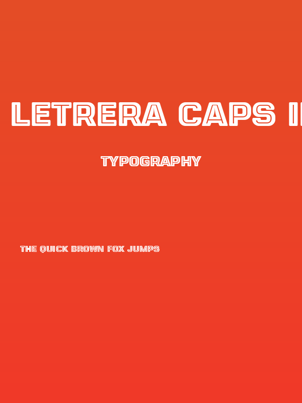 Letrera Caps Inline Poster