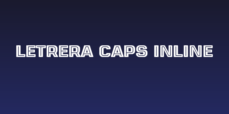 Letrera Caps Inline Social Header