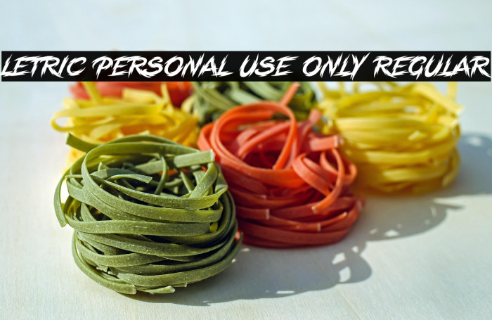 Letric PERSONAL USE ONLY Regular Example 3