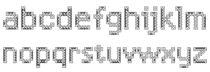 Letrix 2 Font LOWERCASE