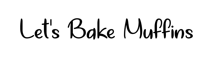 Let's Bake Muffins  フリーフォントのダウンロード