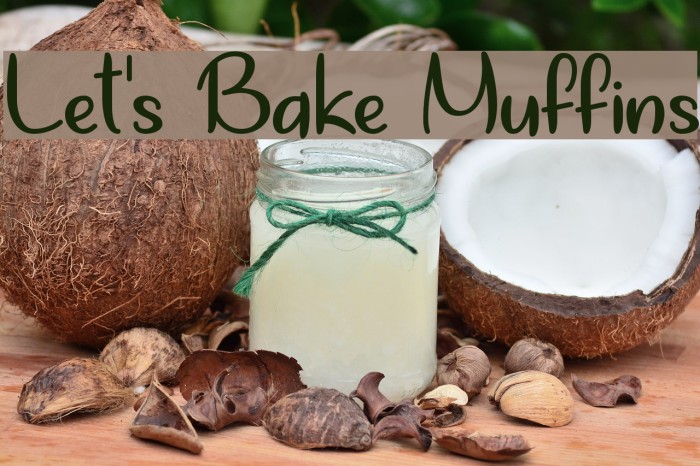 Let's Bake Muffins Font examples