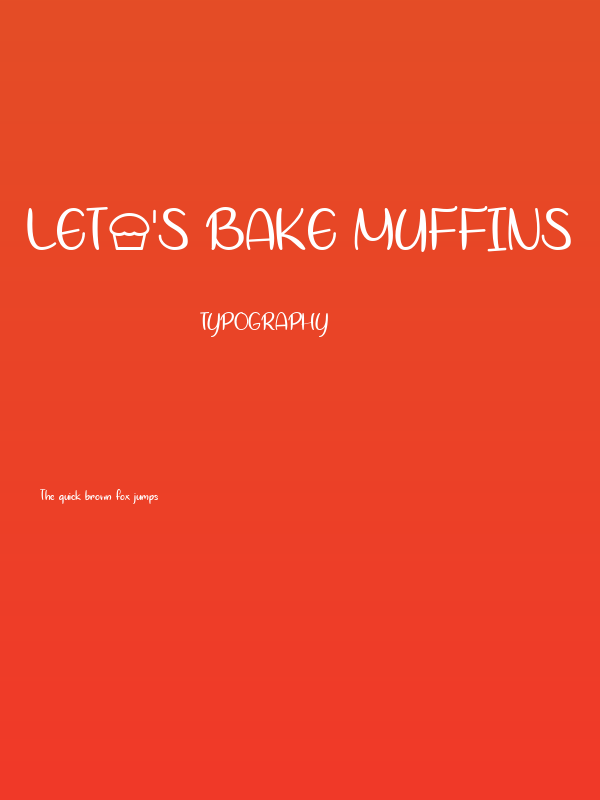 Let's Bake Muffins Poster