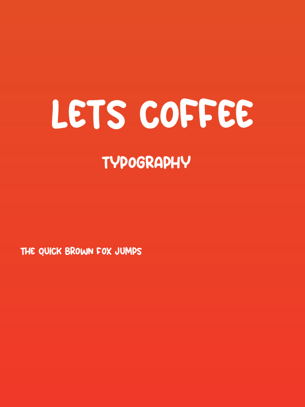 Lets Coffee Poster