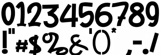 Let's Coorgi Font OTHER CHARS