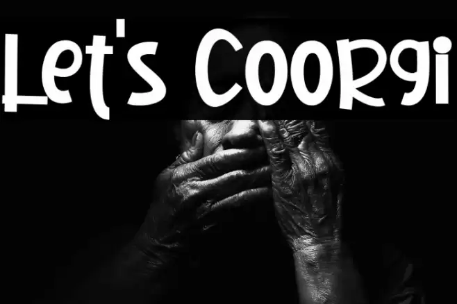 Let's Coorgi Font examples