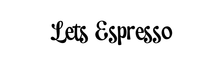 Lets Espresso  les polices de caractères gratuit tlcharger