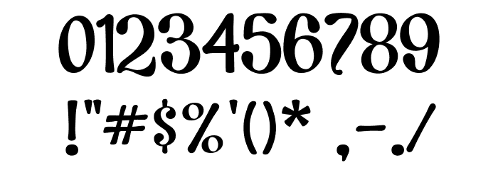 Lets Espresso Font OTHER CHARS