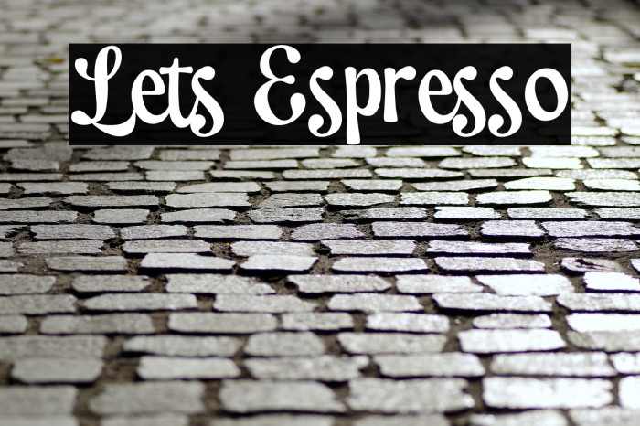 Lets Espresso Example 1