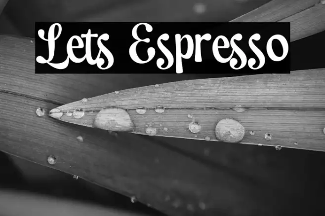 Lets Espresso Example 2