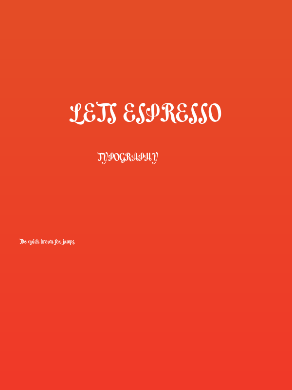 Lets Espresso Poster