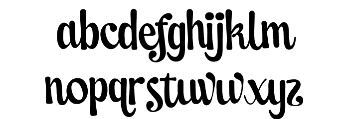 Lets Espresso Font LOWERCASE
