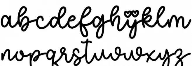 Lets Fly 1 Schriftart Kleinbuchstaben