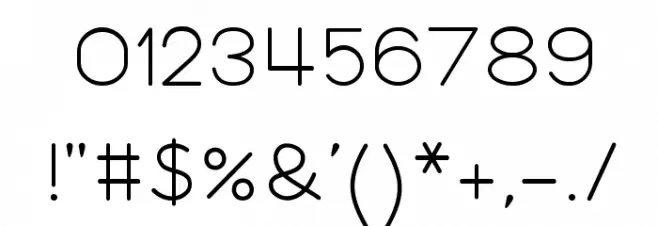 Let's Trace basic Font OTHER CHARS