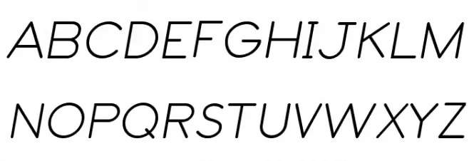 Let's Trace italic Schriftart Groß
