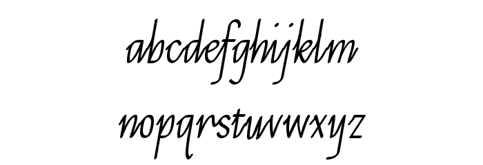 Let's Trace italic Font LOWERCASE