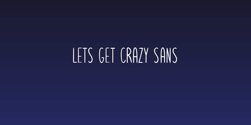 Lets get crazy sans Social Header