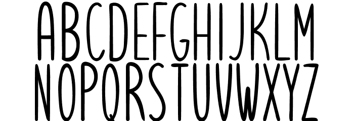 Lets get crazy sans Font LOWERCASE