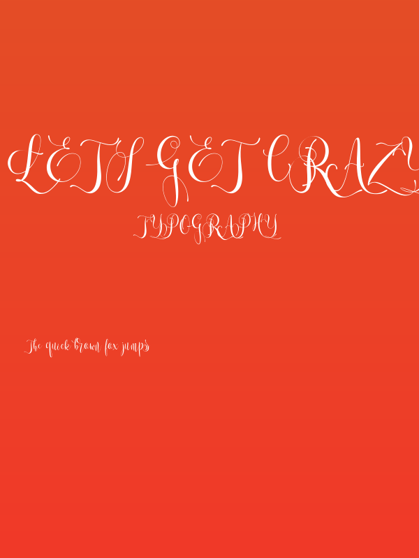 Lets get crazy Poster