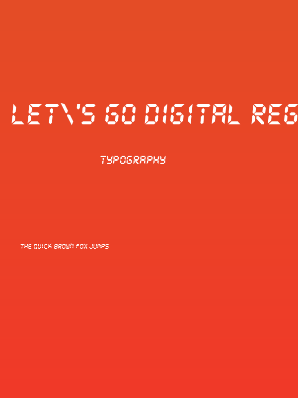 Let's go Digital Regular Poster