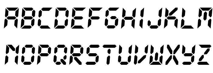 Let's go Digital Regular Font LOWERCASE