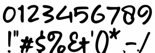 Let's go Holiyay Font OTHER CHARS