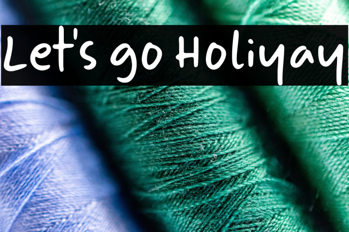 Let's go Holiyay Example 3