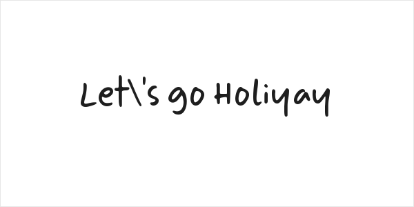 Let's go Holiyay Logo