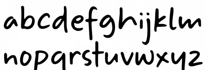 Let's go Holiyay Font LOWERCASE