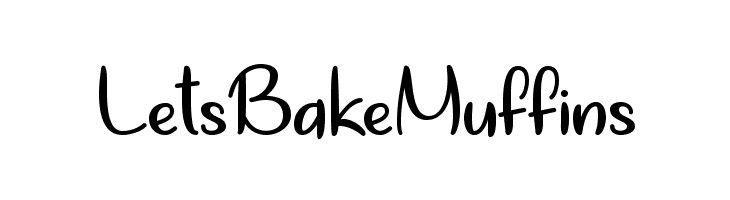 LetsBakeMuffins  Descarca Fonturi Gratis