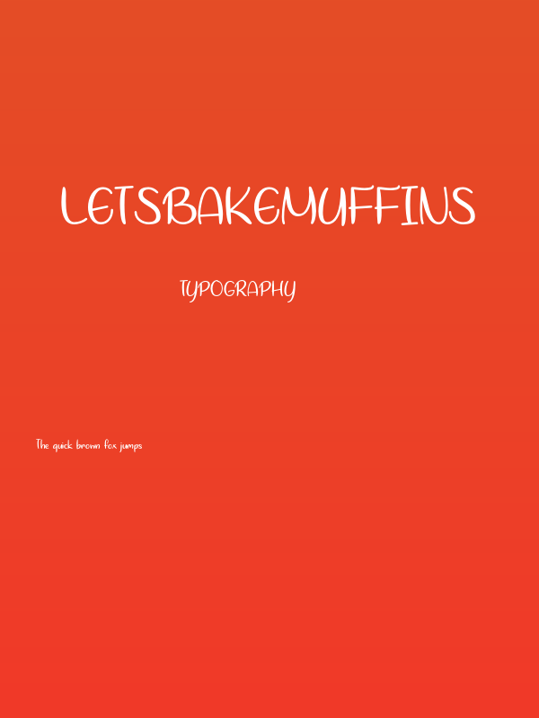 LetsBakeMuffins Poster