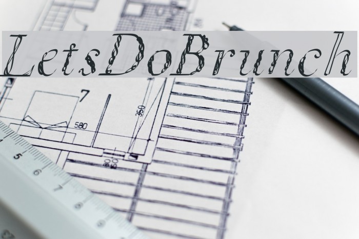 LetsDoBrunch Font examples