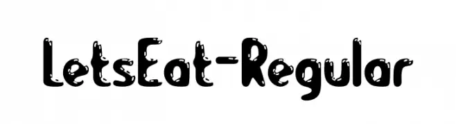 LetsEat-Regular  Fuentes Gratis Descargar