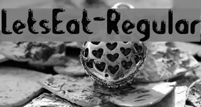 LetsEat-Regular Font examples