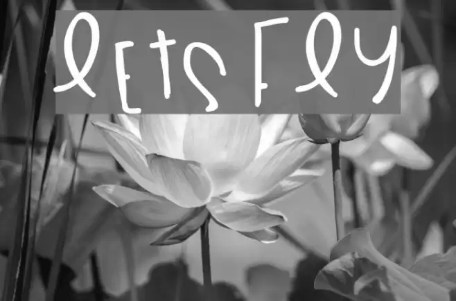 LetsFly Font examples
