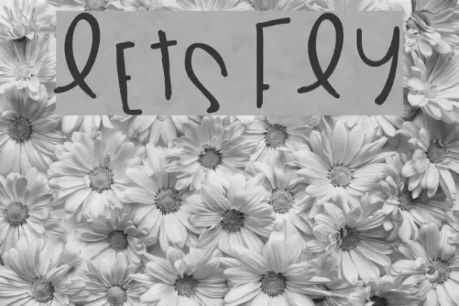 LetsFly Font examples