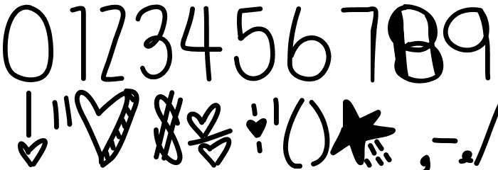 LetsGo フォント その他の文字