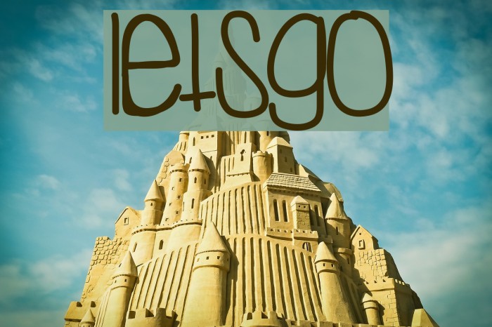 LetsGo フォント examples