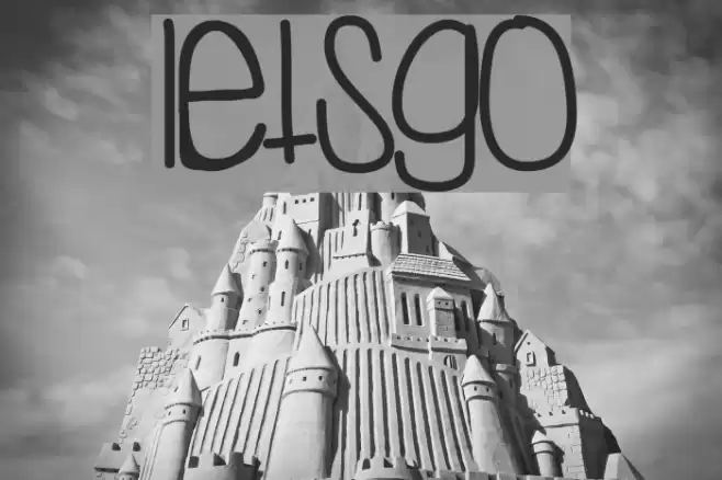LetsGo Font examples