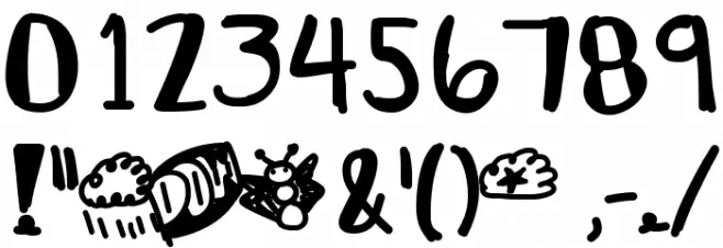 LetsHaveAKiki Font OTHER CHARS