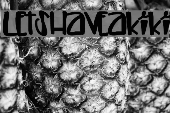 LetsHaveAKiki Font examples