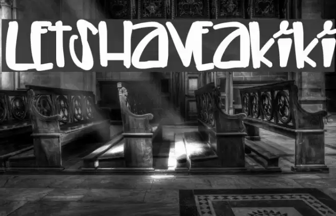 LetsHaveAKiki Font examples