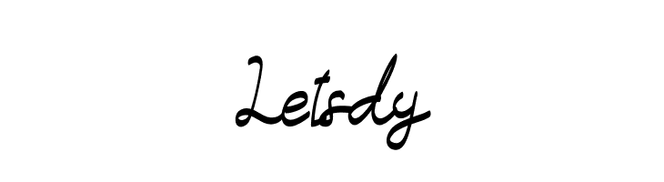 Letsdy  Frei Schriftart Herunterladen
