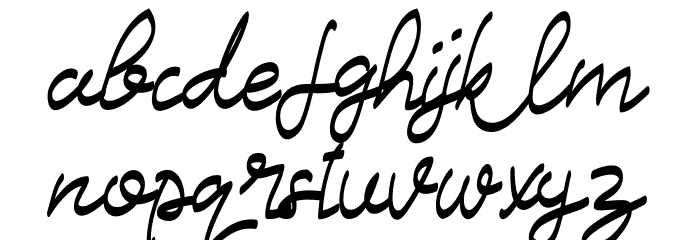 Letsdy Font LOWERCASE